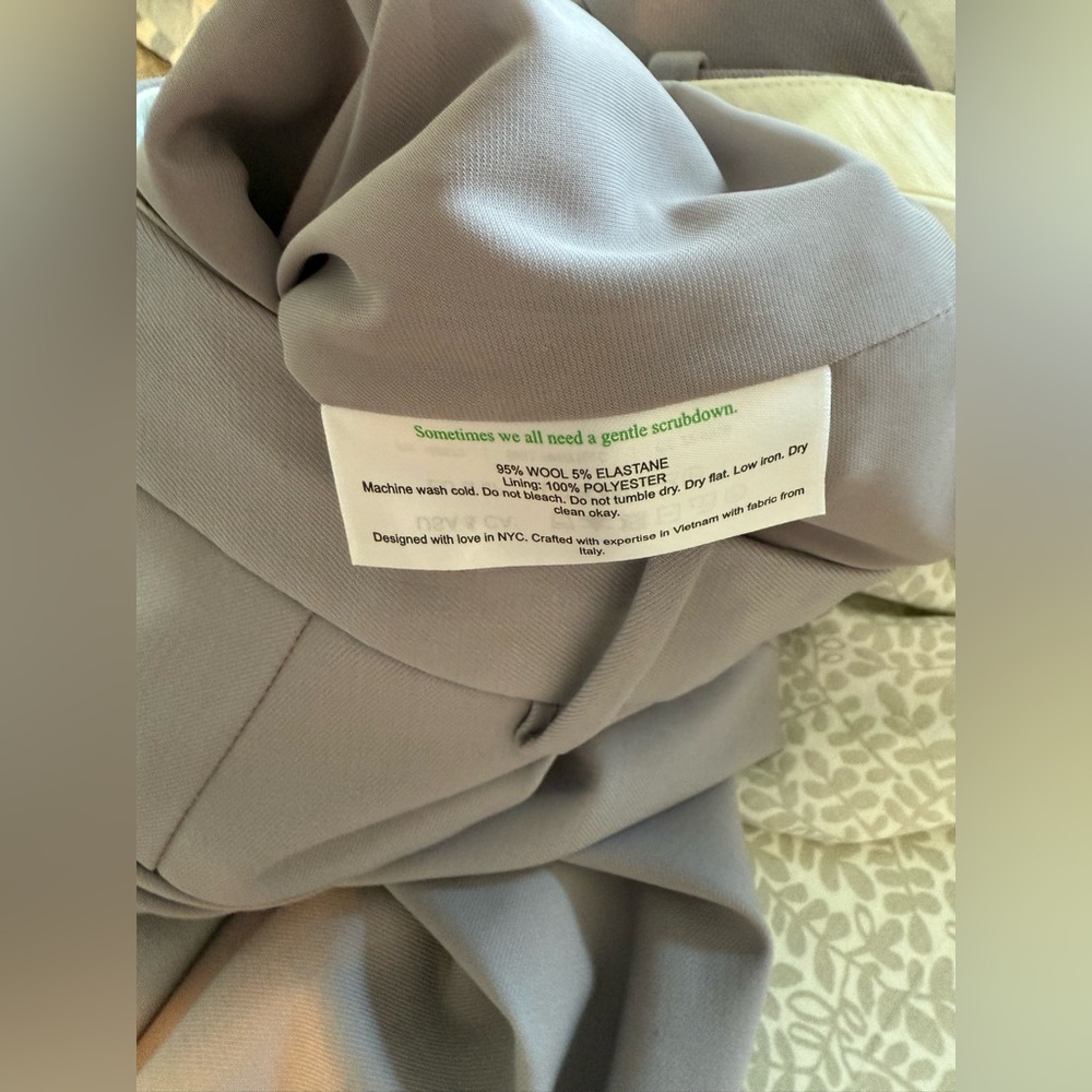 M.M. LaFleur the Horton Pants wool size 0 lilac - Picture 6 of 9